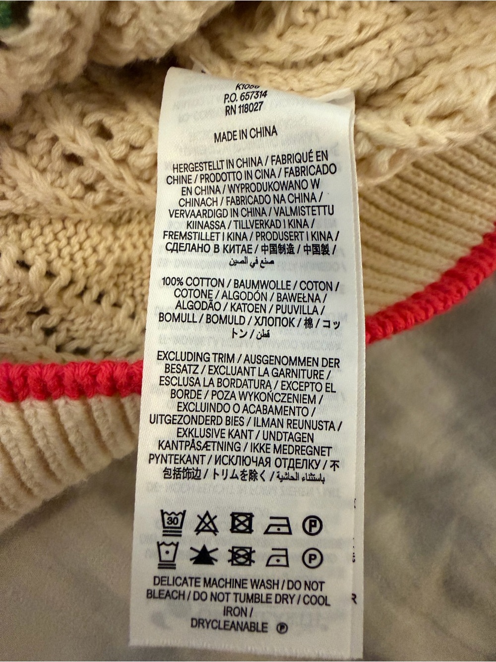 Boden Ivory Floral Embroidered Cardigan Sweater XS Grandma Feminine Cottagecore - Picture 5 of 6